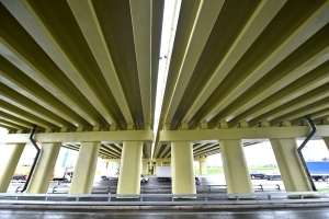 Готовы опоры эстакады на развязке МКАД – Волоколамское шоссе