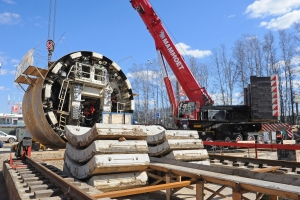 Четвертый щит для строительства двухпутных тоннелей БКЛ запустили в Москве