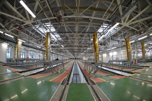 Конструкции административно-бытового корпуса электродепо «Аминьевское» готовы на 50%