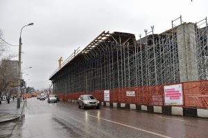 Временная схема движения введена на участке реконструкции Волоколамского шоссе