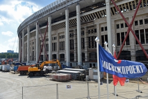 Укладка газона на футбольном поле в «Лужниках» начнется летом - Хуснуллин