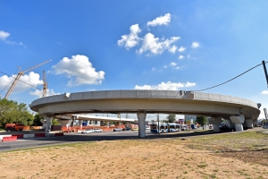 Завершается строительство эстакады на Варшавском шоссе в Щербинке