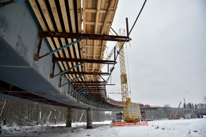 Готов путепровод на пересечении ул. Александры Монаховой с дублером МКАД