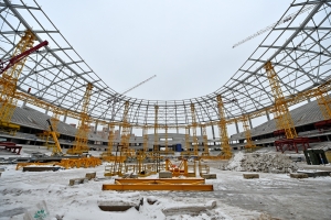Спортивный концертно-развлекательный комплекс со стадионом «Динамо» готов более чем на 70%