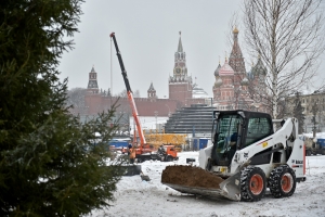 Строительство парка "Зарядье" вступило в завершающий этап