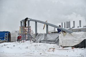 Возведение подземных конструкций в парке "Зарядье" завершено