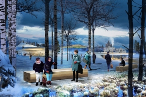 Протоптанные тропинки в парке «Зарядье» сделают постоянными