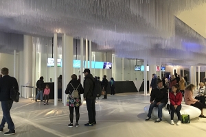 Инсталляция «Северное сияние» в «Зарядье» равна по длине озеру Байкал