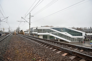 Северный вестибюль станции МЦД-1 Окружная готов почти наполовину