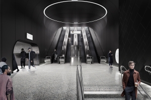 На станции метро «Кленовый бульвар» появятся гранитные стены и зеркальный потолок