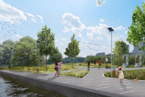 Участок набережной от Филёвского Парка до театра «Мастерская Петра Фоменко» будет готов в этом году