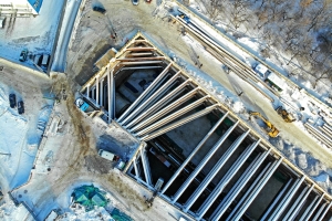 Готов котлован для строительства станции БКЛ метро «Лефортово»