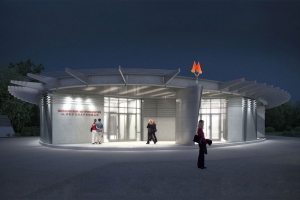 Входной павильон с витражами построят на станции метро «Лесопарковая»