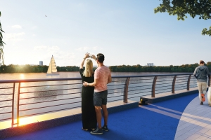 Амфитеатр и променад: началось благоустройство набережной канала им. Москвы