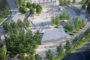 Лавочки разной высоты установят в исцеляющем парке в Сколково