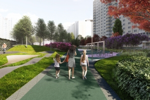 В Москве показали разработанные совместно с жителями проекты по благоустройству дворов