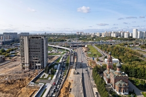 Готово пролетное строение эстакады на Волоколамском шоссе