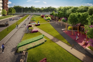 В ЖК «Румянцево-Парк» создан ландшафтный парк с растениями из немецкого питомника