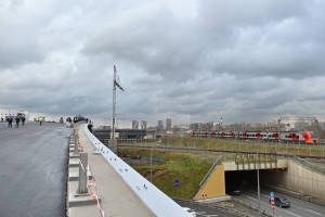 Эстакада-съезд с МСД на Курьяновскую набережную готова на 74%