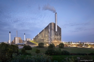 Amager Bakke: мусоросжигательный завод и ТЭЦ с лыжными трассами на крыше