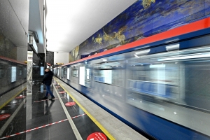 Готов подземный коридор пересадки между станциями метро «Электрозаводская»