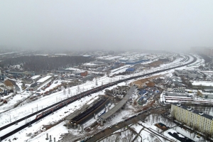 Осмотр участка ЮВХ от шоссе Энтузиастов до Рязанского проспекта. С. Собянин, А. Бочкарёв, А. Струк