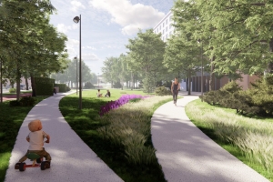 Началось благоустройство территории у станции метро «Бутырская»