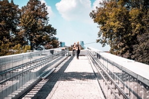 В Московском зоопарке завершают реконструкцию пешеходного моста