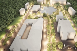 Сквер со световыми фонтанами появится у Амбулаторного пруда