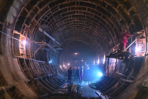 Строительство станции «Марьина Роща» БКЛ метро – в фотоленте