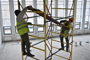 Школа на 375 мест в районе Филёвский Парк готова более чем на треть