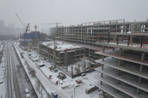 Собянин осмотрел площадку строительства Национального космического центра