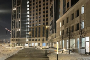 Детские площадки и сквер появились в ЖК «Талисман на Водном»