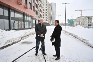 Собянин осмотрел строящиеся школу и детский сад на Варшавском шоссе