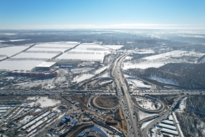 Началось строительство эстакады съезда с МКАД на Липецкую улицу