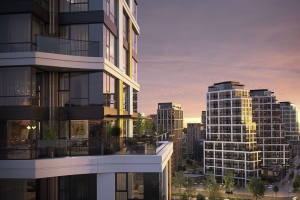 В ЖК «Клубный город на реке Primavera» начали остеклять фасады