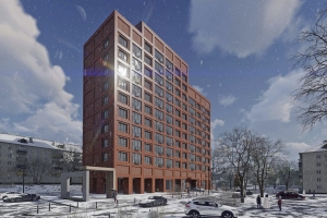 Клетчатый узор украсит дом по реновации в районе Метрогородок