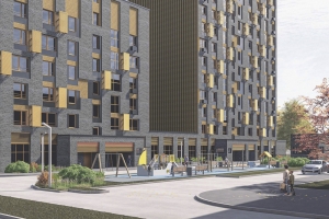 Дом в серо-золотистых тонах построят по реновации в районе Царицыно