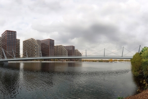 Пешеходный мост построят через Нагатинский Затон