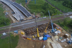 Готовность путепровода через основной ход южного участка МСД − 86%