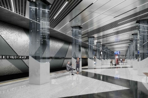 На станции «Тютчевская» Троицкой линии метро завершают монолитные работы