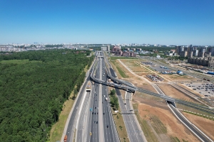 Строительство эстакады завершают на Варшавском шоссе
