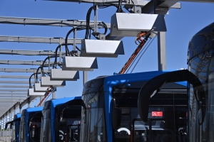 Собянин открыл крупнейший в Европе парк электробусов «Красная Пахра»