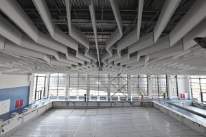 Собянин осмотрел строящийся дворец спорта в ТПУ «Некрасовка»