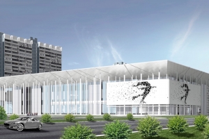 Готова конструктивная часть здания ледового дворца «Самбо-70» в Ясенево