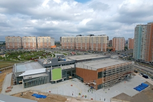 Осмотр строящихся объектов в районах Некрасовка и Косино-Ухтомский. С. Собянин, А. Бочкарёв