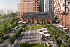 Искусственная река, сухой фонтан и каскадный водопад появятся в ЖК Republic