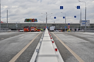 Собянин открыл развязку на пересечении МКАД с улицей Верхние Поля