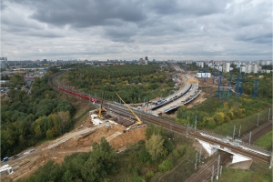 Путепровод под ж/д путями на южном участке МСД готов на 65% – Бочкарёв