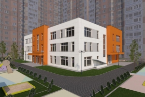 Завершается отделка здания детского сада на ул. Левобережной